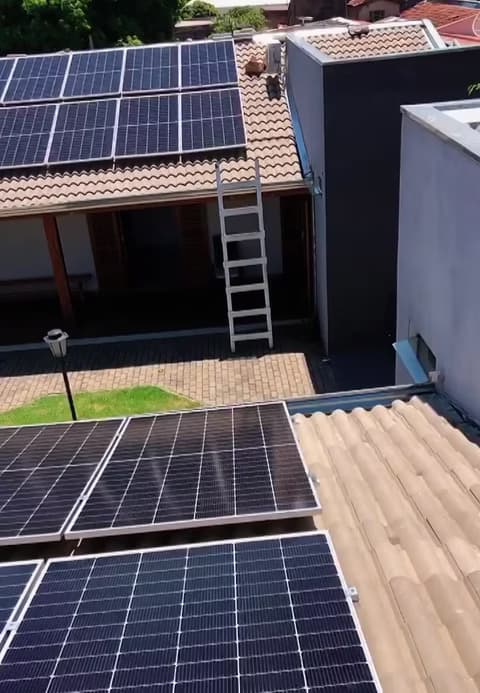 Instalação em telhado cerâmico